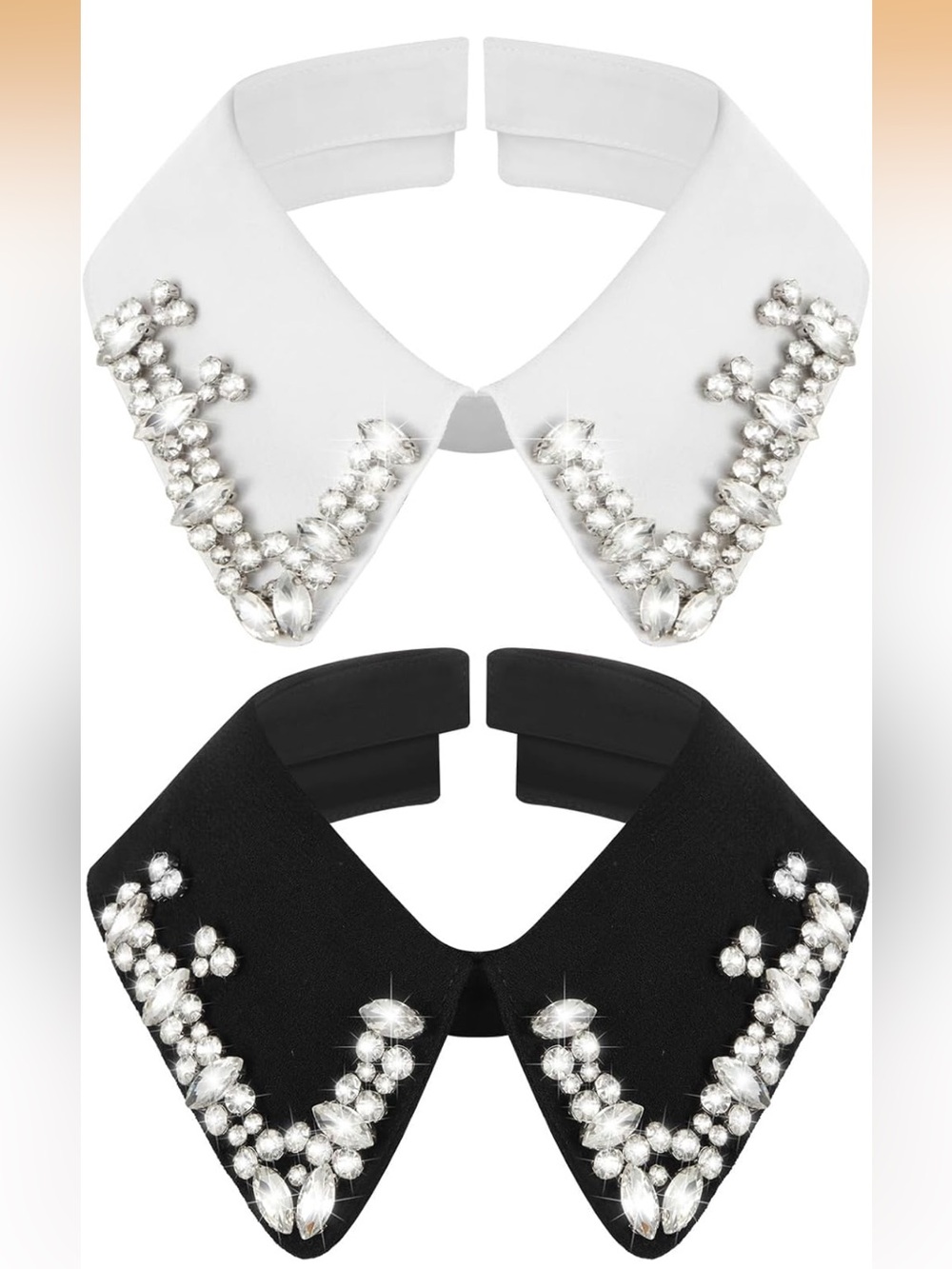 2 Pcs Detachable Collar Women Dickey
Rhinestone new